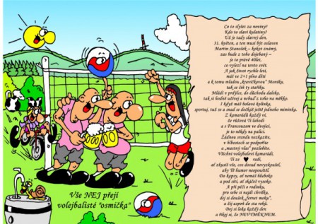 přání k narozeninám - volejbalové